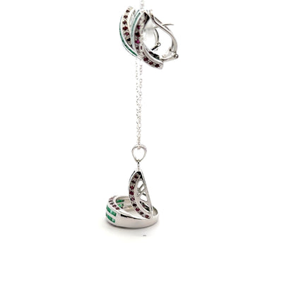 Jewelry Set: Ruby & Emerald (Multi-Gemstone Jewelry)