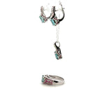 Ruby & Zircon Jewelry Set