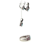 Ruby & Zircon Jewelry Set