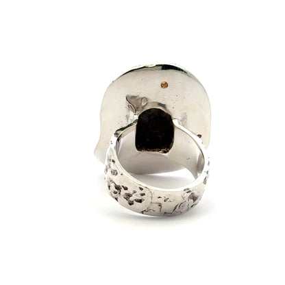 Bumble Bee Jasper & Sapphire Ring