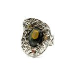 Bumble Bee Jasper & Sapphire Pendant