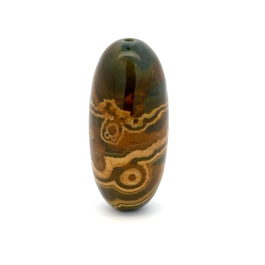 Ocean Jasper, Custom Cut Barrel Shaped