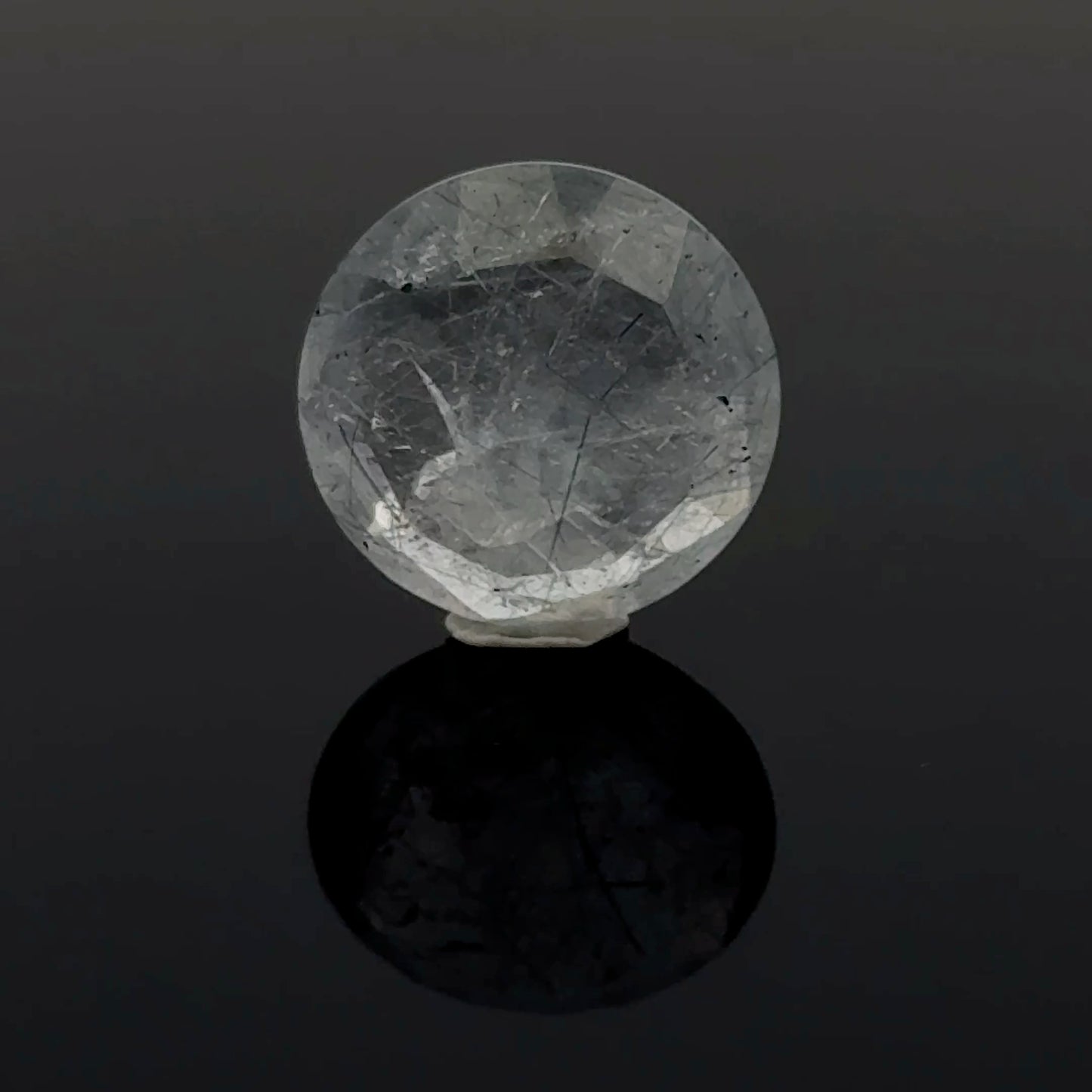 Blue Rutilated Quartz Faceted Stone