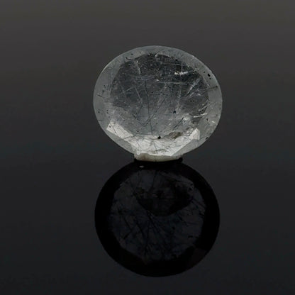 Blue Rutilated Quartz Faceted Stone
