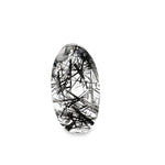 Tourmalinated Quartz Faceted Stone