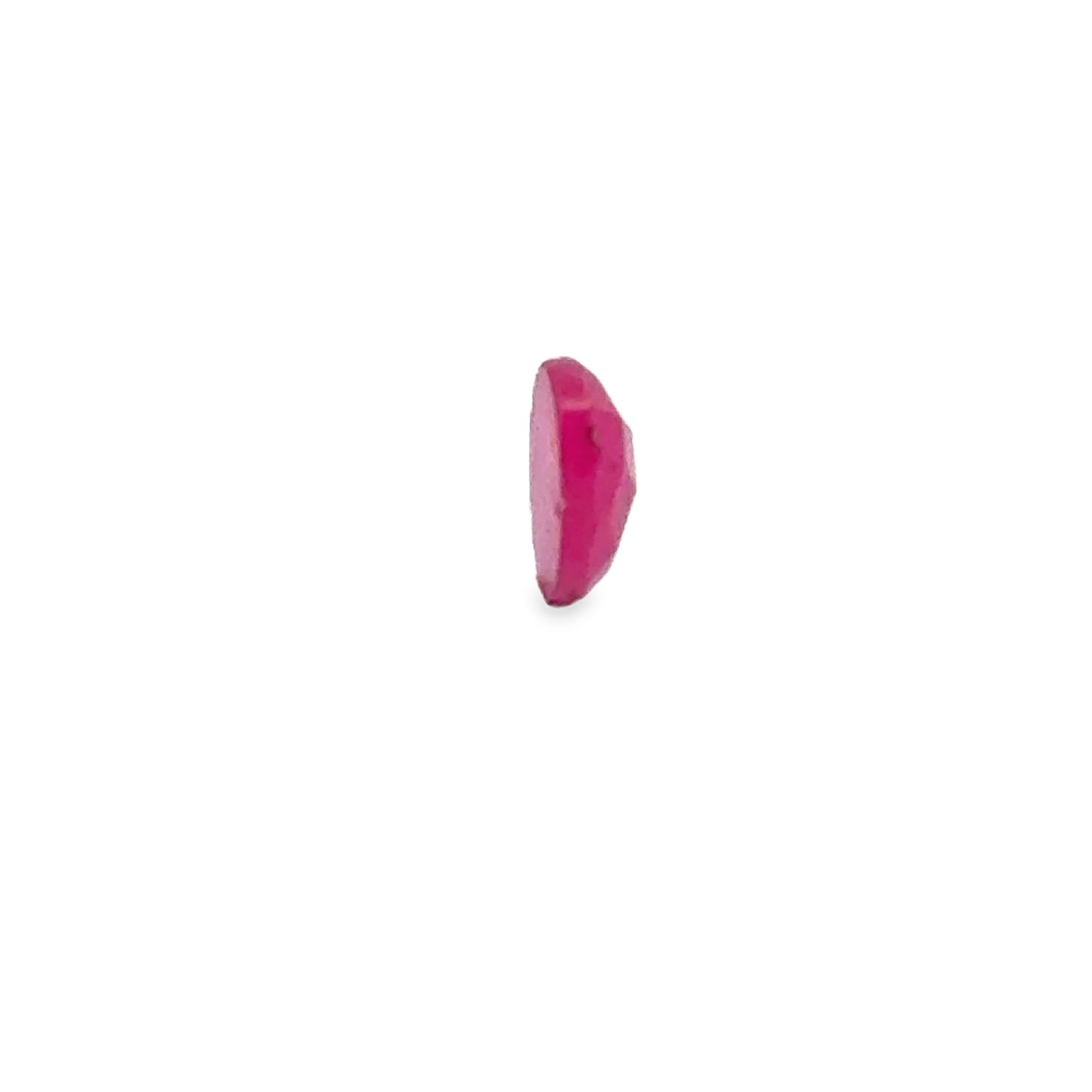 Ruby Faceted Stone