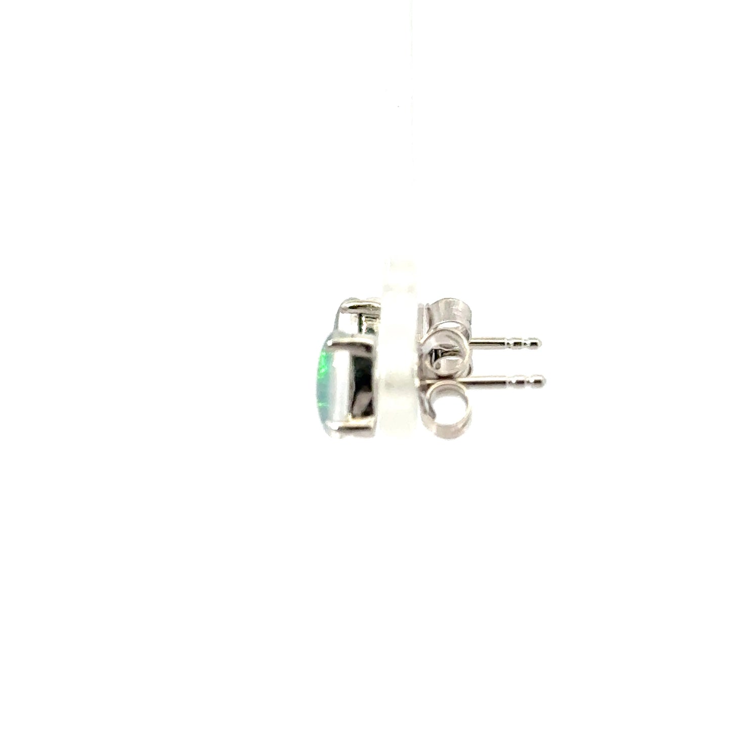 Australian Triplet Diamond Shaped Opal Earrings – Elegant Handcrafted Gemstone Jewelry
