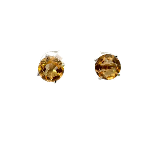 Madeira Citrine Earrings – Radiant Amber Gemstone Jewelry for Timeless Elegance