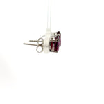 Garnet Diamond Shaped Earrings – Artisan Jewelry Featuring Bold, Radiant Color