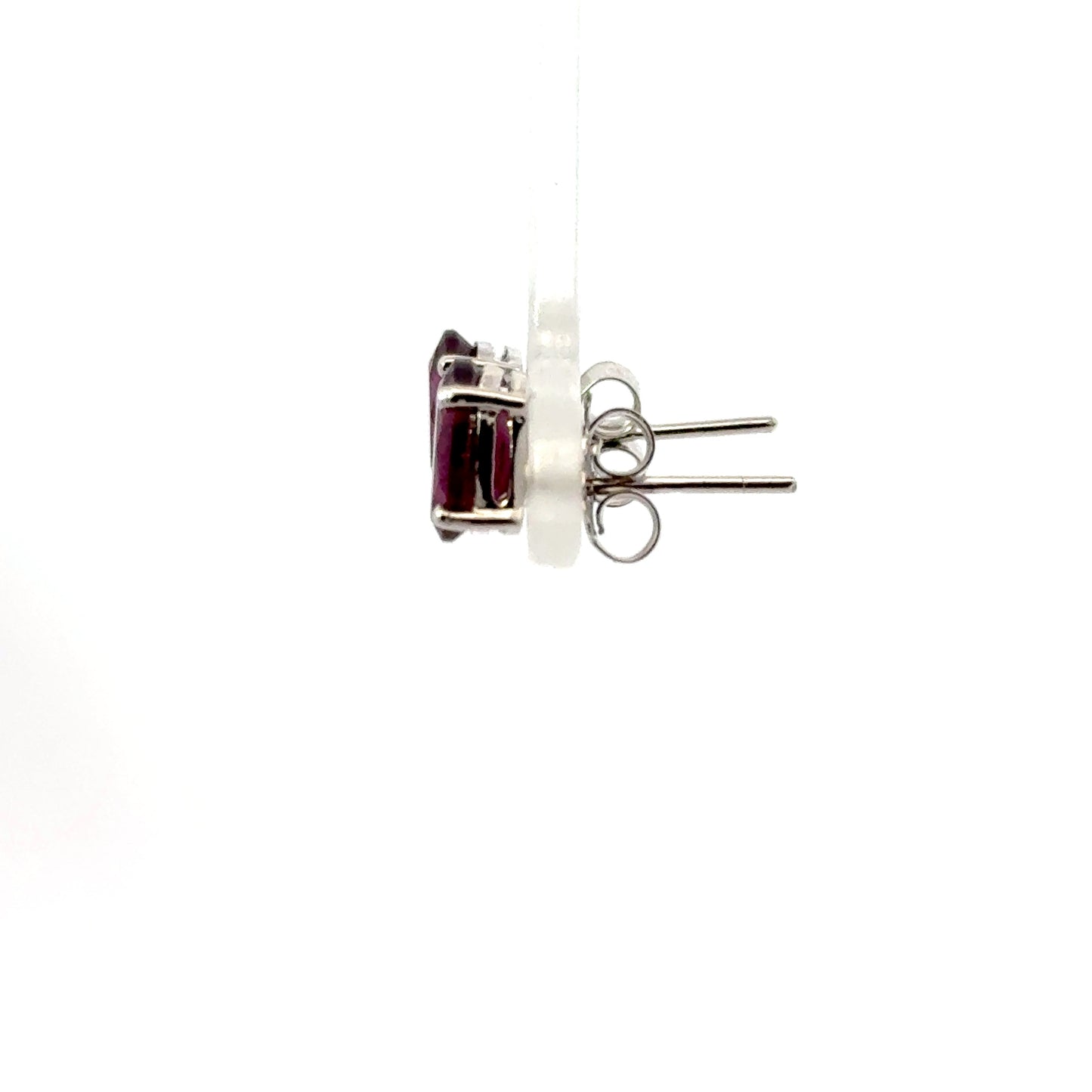 Garnet Diamond Shaped Earrings – Artisan Jewelry Featuring Bold, Radiant Color