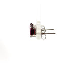 Garnet Diamond Shaped Earrings – Artisan Jewelry Featuring Bold, Radiant Color