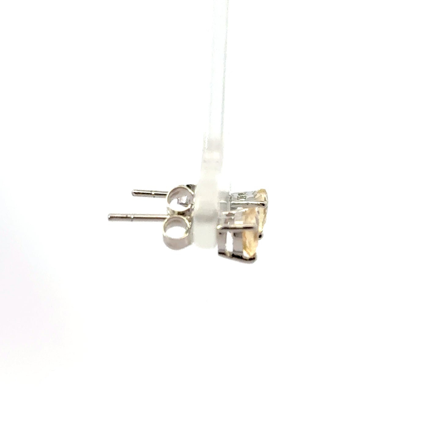 Citrine Heart-Shaped Earrings – Unique Statement Jewelry Highlighting Sunny Hues