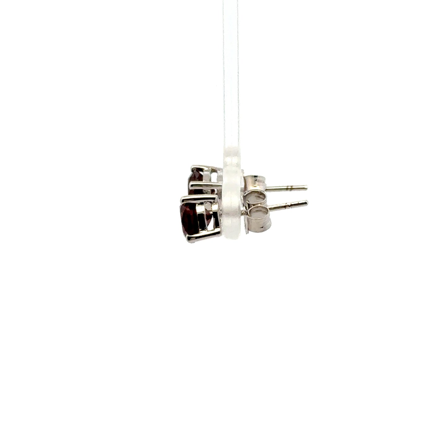 Garnet Rounded-Shaped Earrings – Natural Gemstone Jewelry for Passion and Confidence