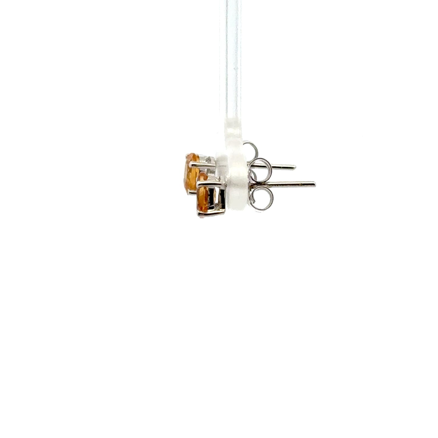 Citrine Earrings Diamond-Shaped – Unique Statement Jewelry with Warm Golden Glow