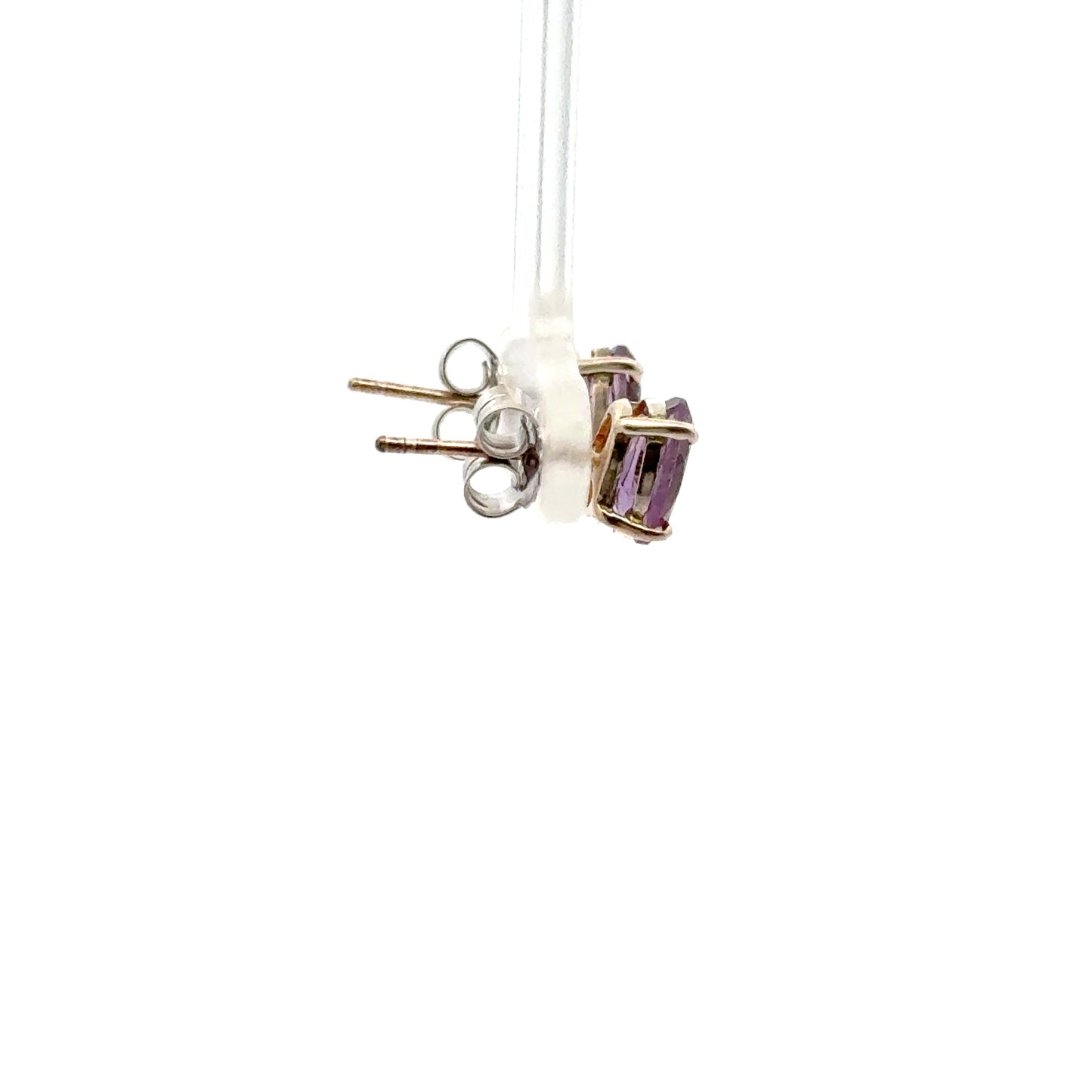 Amethyst Diamond-Shaped Earrings – Natural Gemstone Jewelry for Everyday Elegance