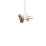 Amethyst Diamond-Shaped Earrings – Natural Gemstone Jewelry for Everyday Elegance