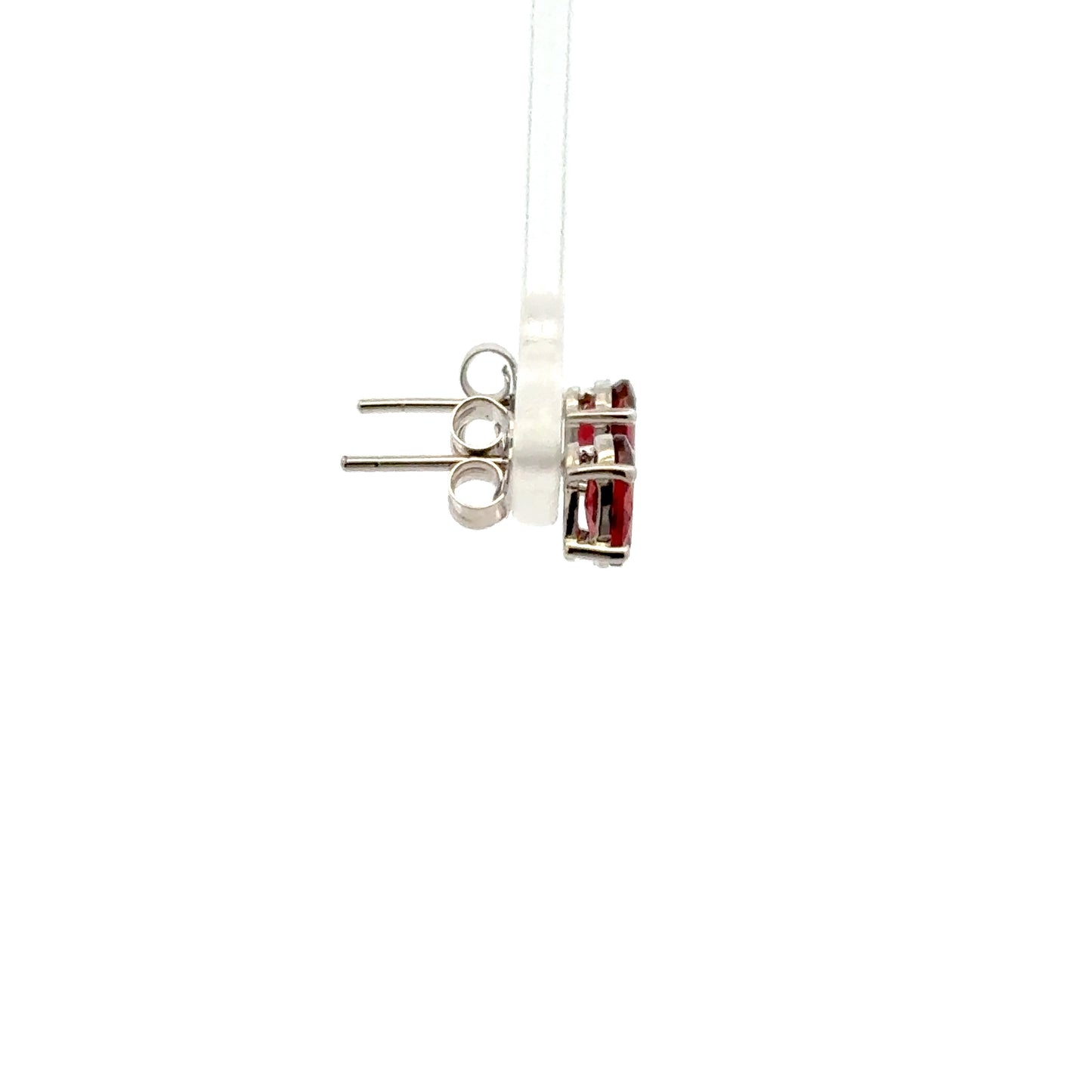 Garnet Diamond Shaped Earrings – Artisan Jewelry Featuring Bold, Radiant Color