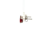Garnet Diamond Shaped Earrings – Artisan Jewelry Featuring Bold, Radiant Color
