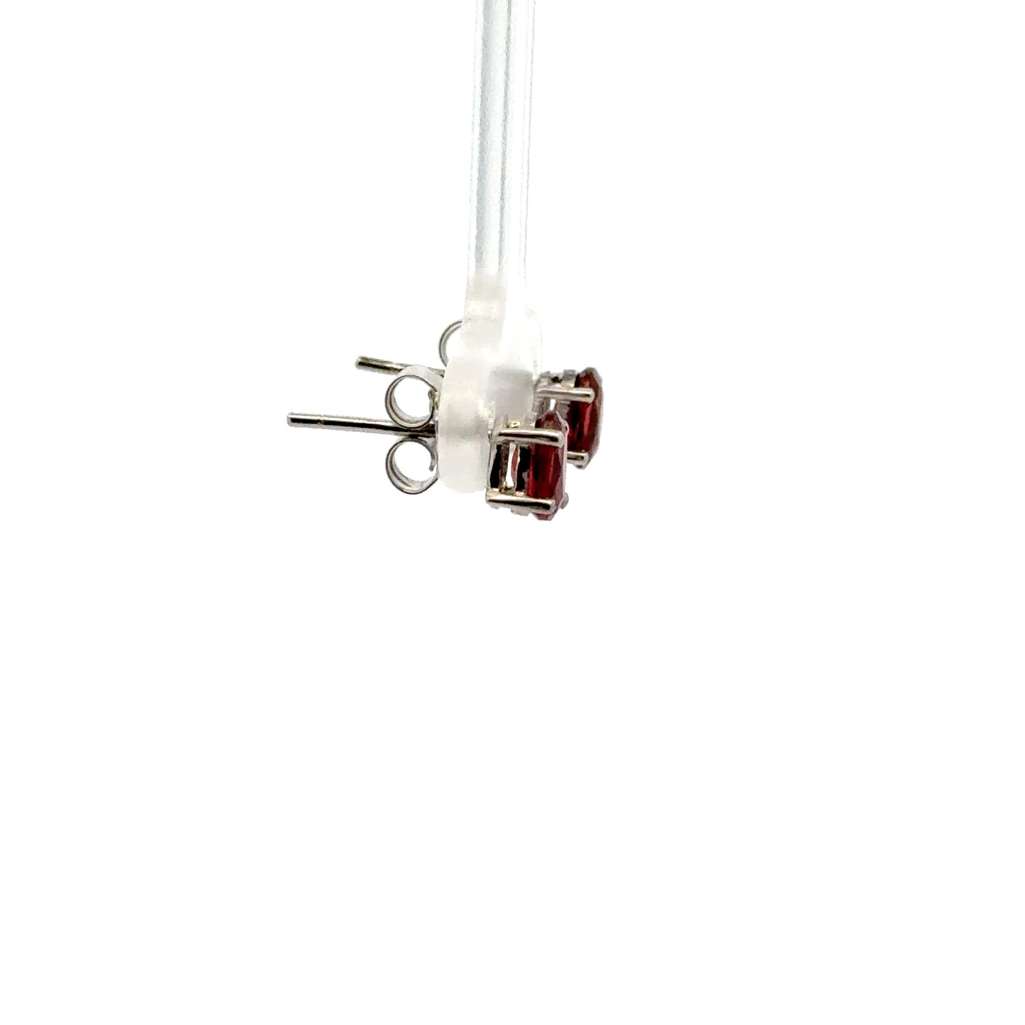 Garnet Diamond Shaped Earrings – Artisan Jewelry Featuring Bold, Radiant Color