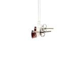 Garnet Diamond Shaped Earrings – Artisan Jewelry Featuring Bold, Radiant Color