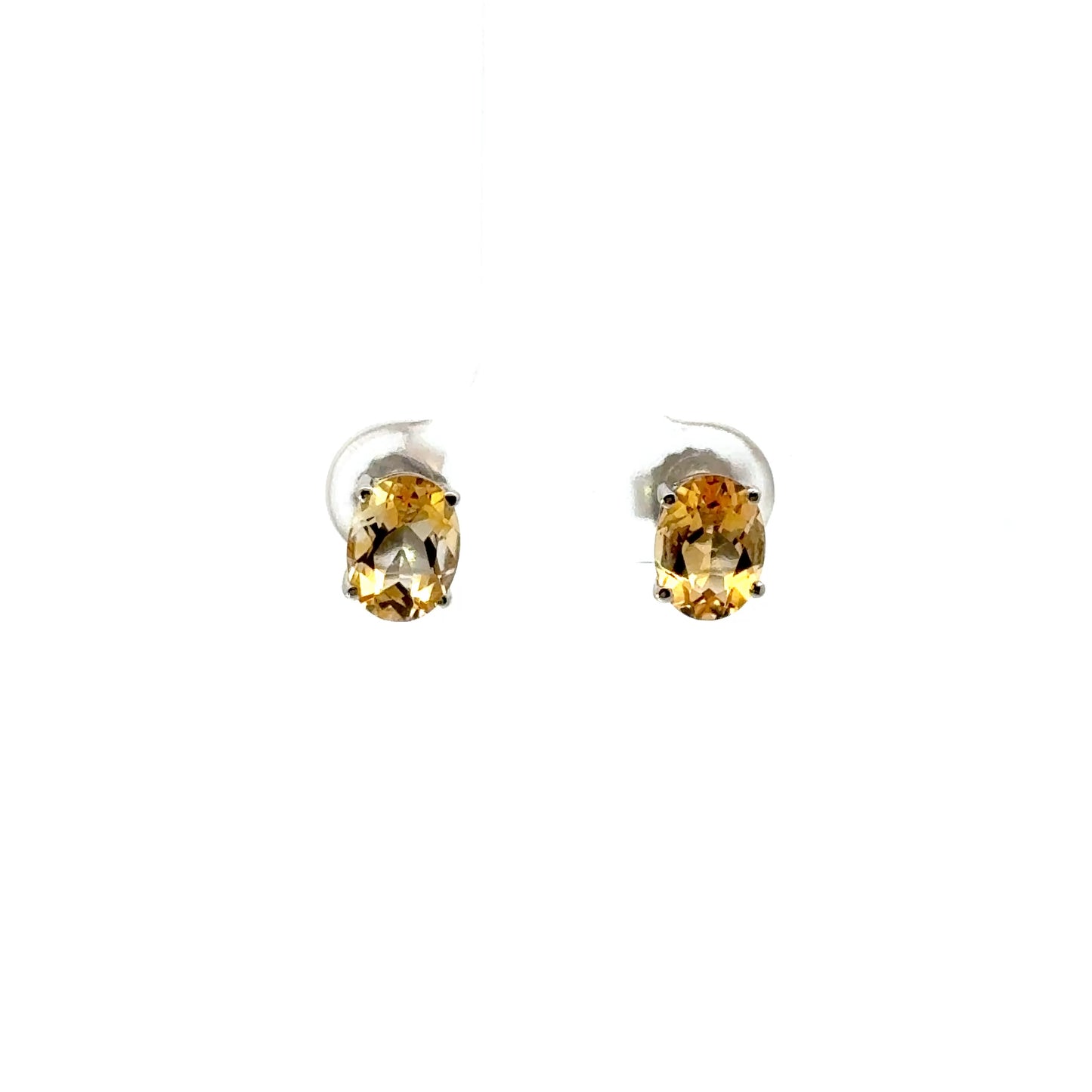 Citrine Earrings Diamond-Shaped – Unique Statement Jewelry with Warm Golden Glow
