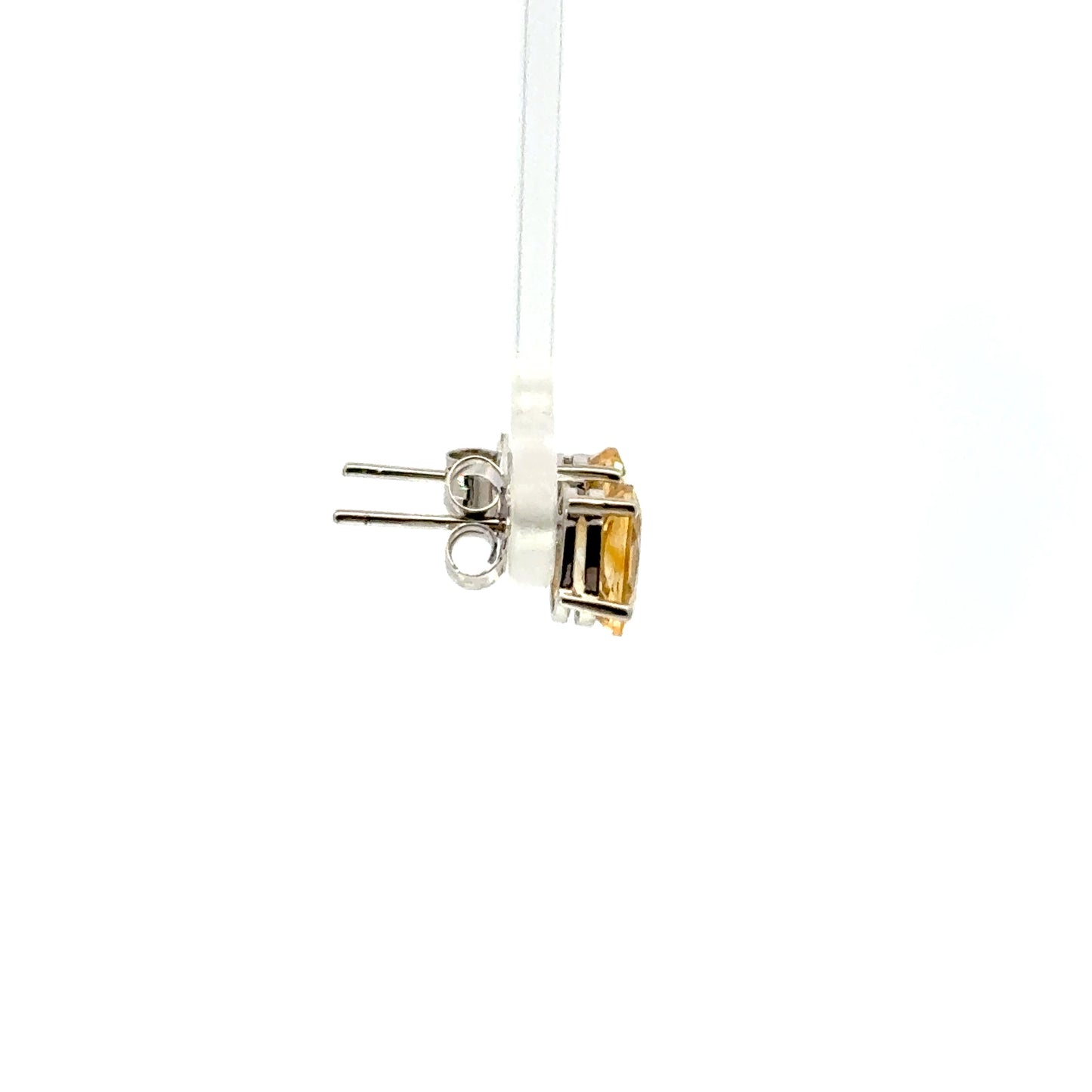 Citrine Earrings Diamond-Shaped – Unique Statement Jewelry with Warm Golden Glow