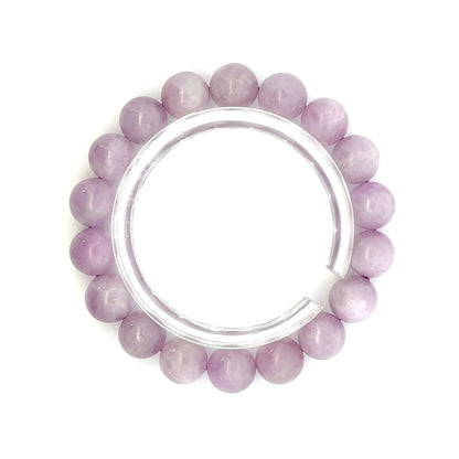 Kunzite Beaded Bracelet – Unique Pink Crystal Jewelry - (AAA Quality)