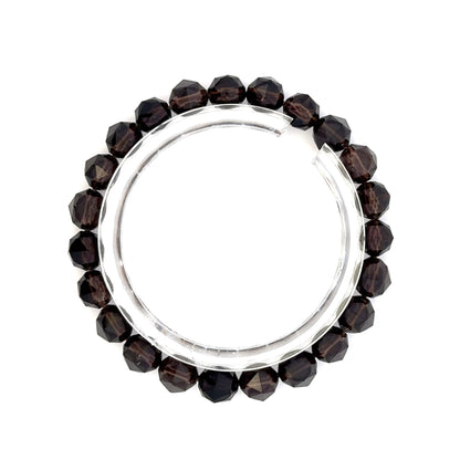 Smoky Quartz Diamond Cut Bracelet – Natural Brown Gemstone Jewelry for Energy & Style - (AAA Quality)