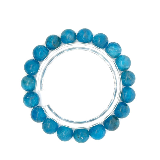 Blue Apatite Bracelet – Natural Deep Blue Gemstone Jewelry - (AAA Quality)