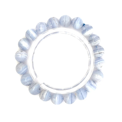 Blue Lace Agate Bracelet – Serene Crystal Jewelry for Mind & Spirit