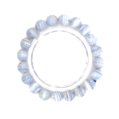 Blue Lace Agate Bracelet – Serene Crystal Jewelry for Mind & Spirit