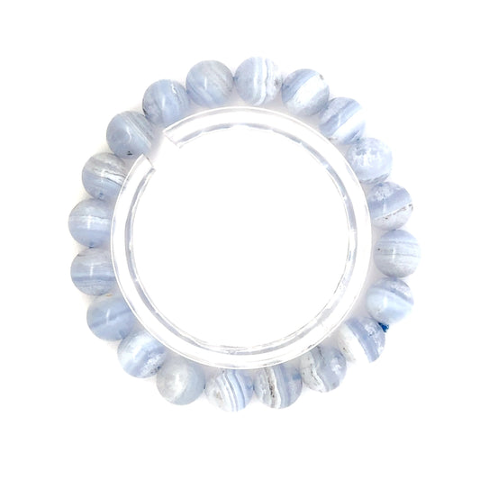 Blue Lace Agate Bracelet – Serene Crystal Jewelry for Mind & Spirit