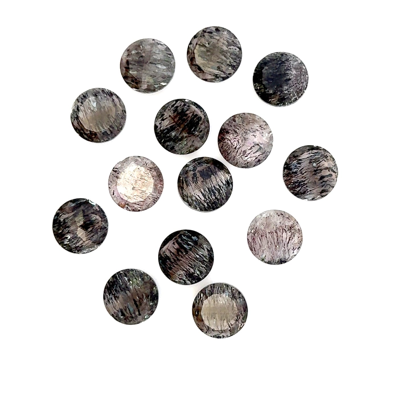 Sacred Seven / Super Seven Faceted Round – Shallow Pavilion Cut
