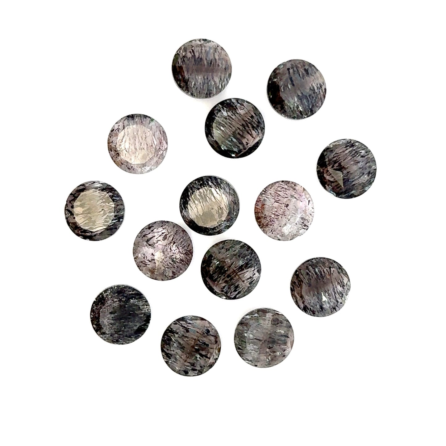 Sacred Seven / Super Seven Faceted Round – Shallow Pavilion Cut