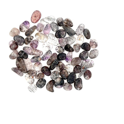 Super Seven / Sacred Seven Freeform Tumbled Face-Drilled Beads