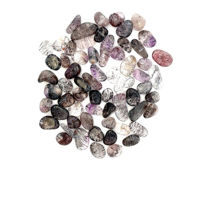 Super Seven / Sacred Seven Freeform Tumbled Face-Drilled Beads