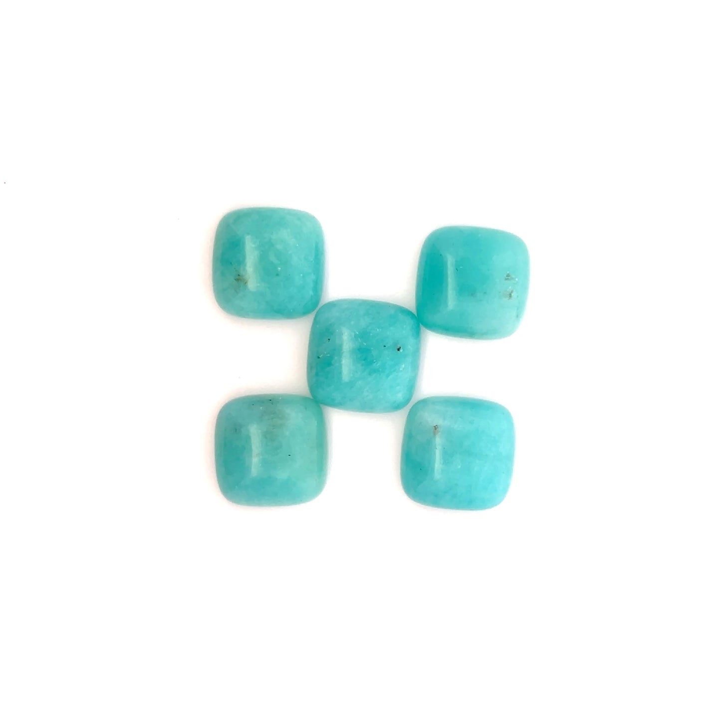 Amazonite Cushion-Shaped Gemstone – Elegant Blue-Green Crystal Jewelry