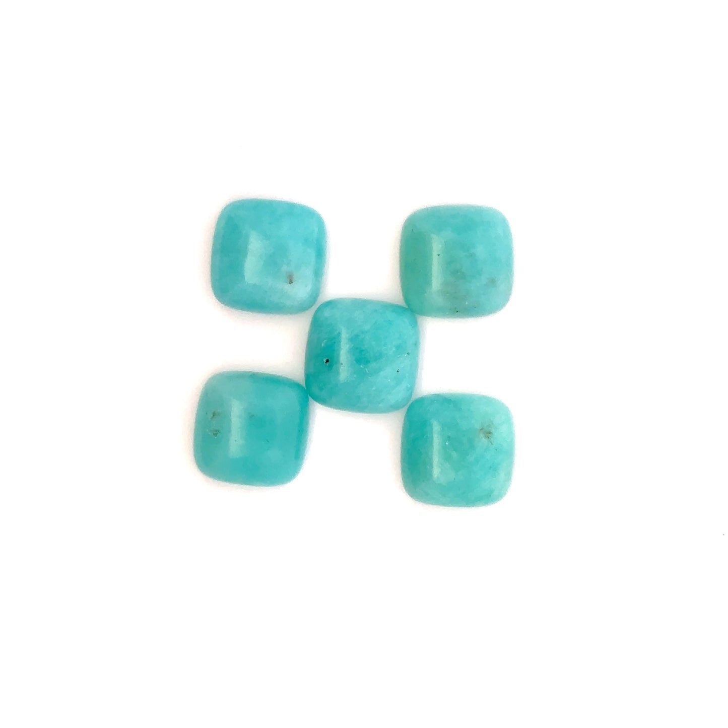 Amazonite Cushion-Shaped Gemstone – Elegant Blue-Green Crystal Jewelry