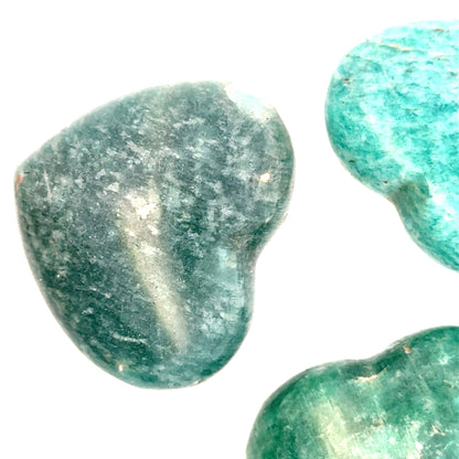 Heart-Shaped Amazonite Crystal – Natural Gemstone for Love & Healing