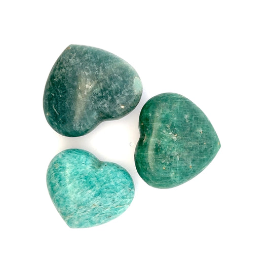 Heart-Shaped Amazonite Crystal – Natural Gemstone for Love & Healing