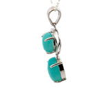 AAAA Amazonite Peruvian Pendant – Unique 925 Silver Pendant Featuring Round and Oval Stone