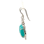 Amazonite Earrings – 925 Sterling Silver Flower-Shaped Gemstone Jewelry