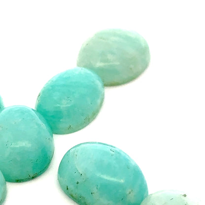 Oval Amazonite Stone – Canadian Gem from Quebec for Jewelry Designs