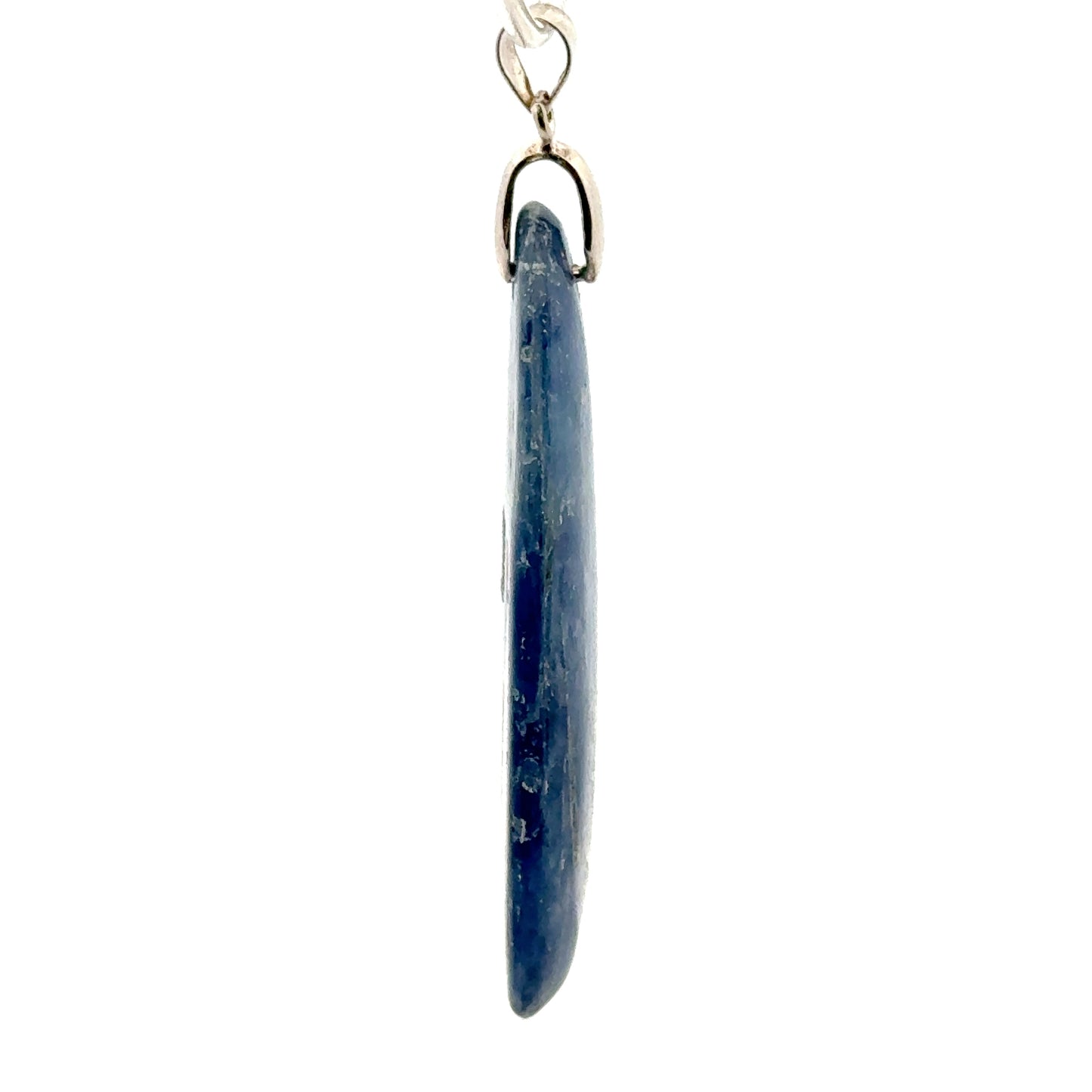 Minimalist Kyanite Pendant – Handmade 925 Sterling Silver Design