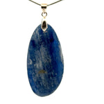 Elegant Simple Kyanite Pendant – Handmade 925 Sterling Silver Design