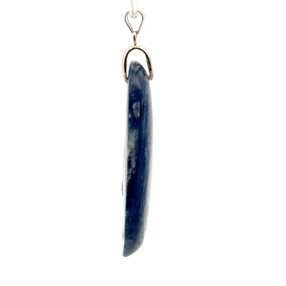 Elegant Simple Kyanite Pendant – Handmade 925 Sterling Silver Design