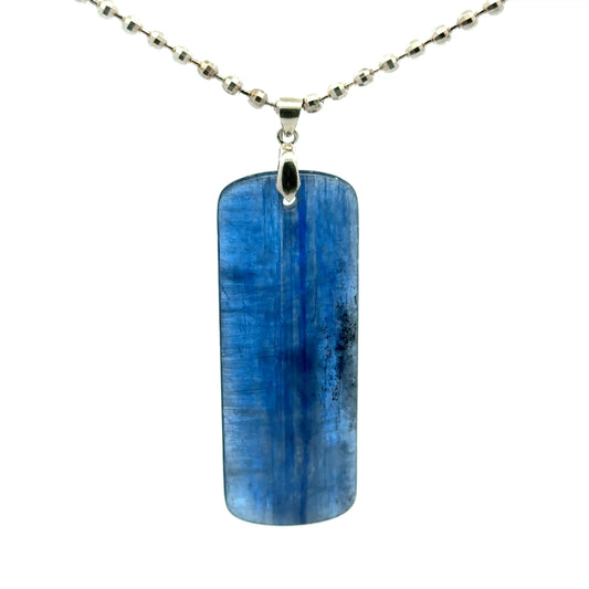 Classic Kyanite Pendant – Handmade 925 Sterling Silver Jewelry