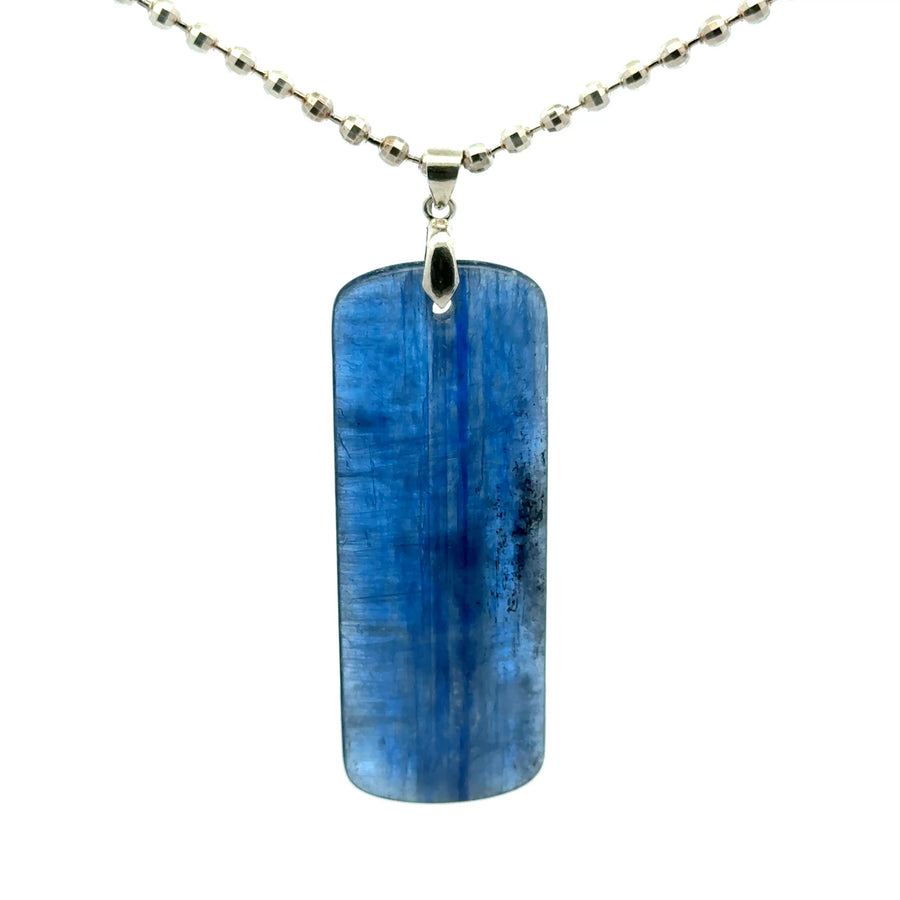 Classic Kyanite Pendant – Handmade 925 Sterling Silver Jewelry