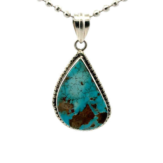 Unique Handcrafted Persian Turquoise Necklace – 925 Sterling Silver Jewelry