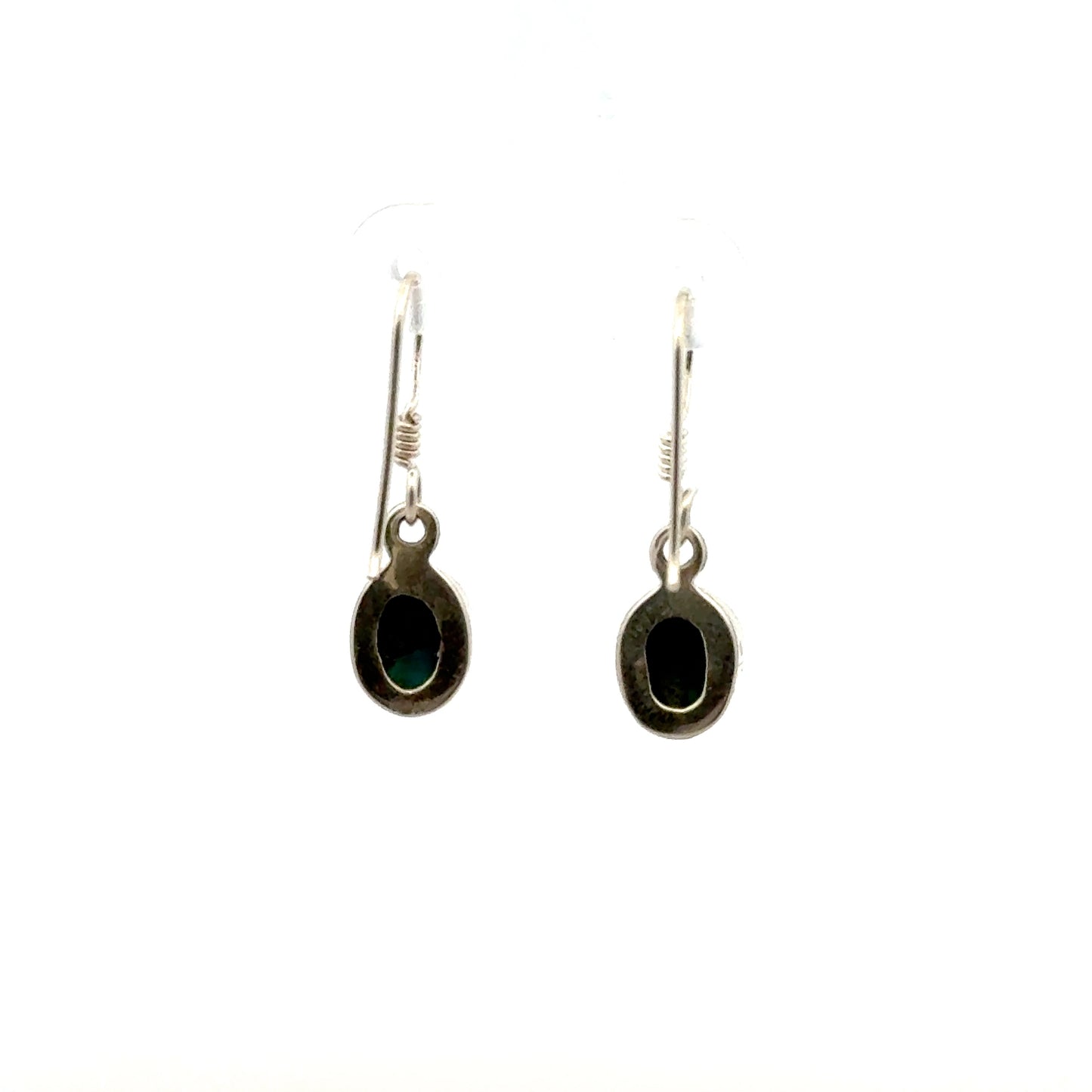 Persian Natural Turquoise Earrings – Handmade 925 Sterling Silver Design